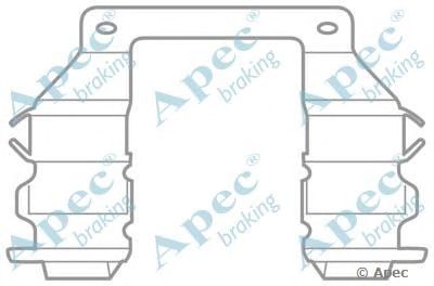 APEC BRAKING kit1029 -  Комплектующие, тормозные колодки